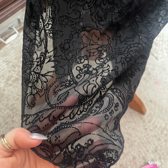 Vintage Sparkle Black Dress - Picture 4 of 9